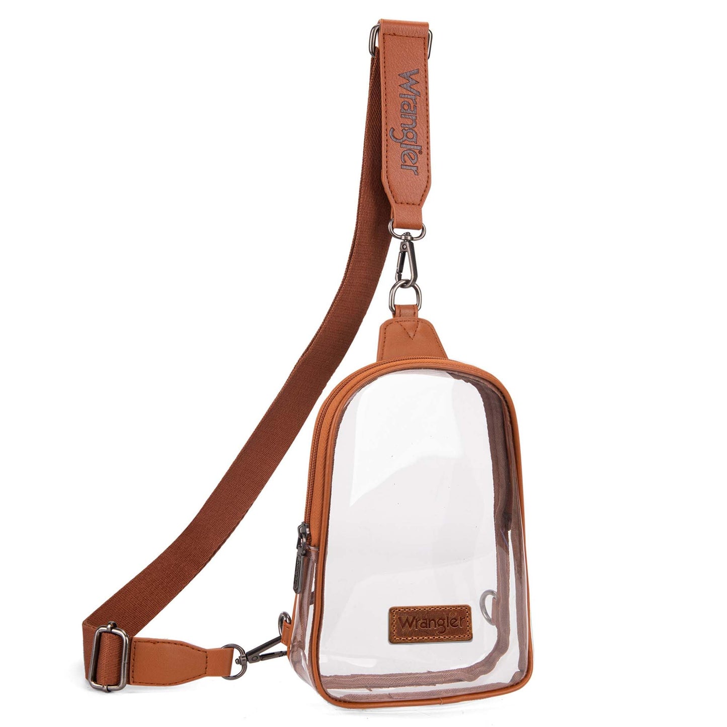 Wrangler Crossbody Clear Sling Bags for Women Stadium Approved Cross Body Purse for Sports Events Concerts
