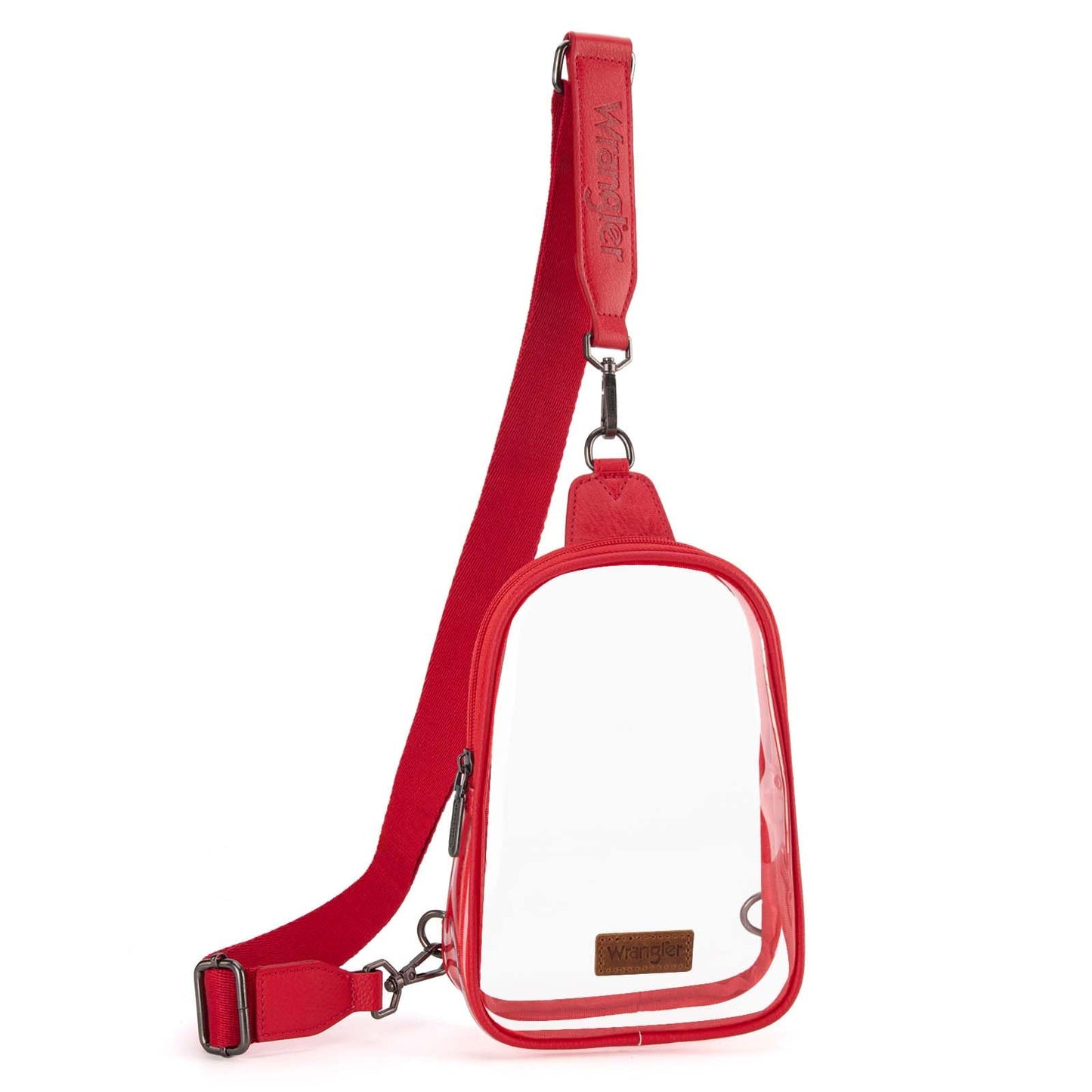 Wrangler Crossbody Clear Sling Bags for Women Stadium Approved Cross Body Purse for Sports Events Concerts