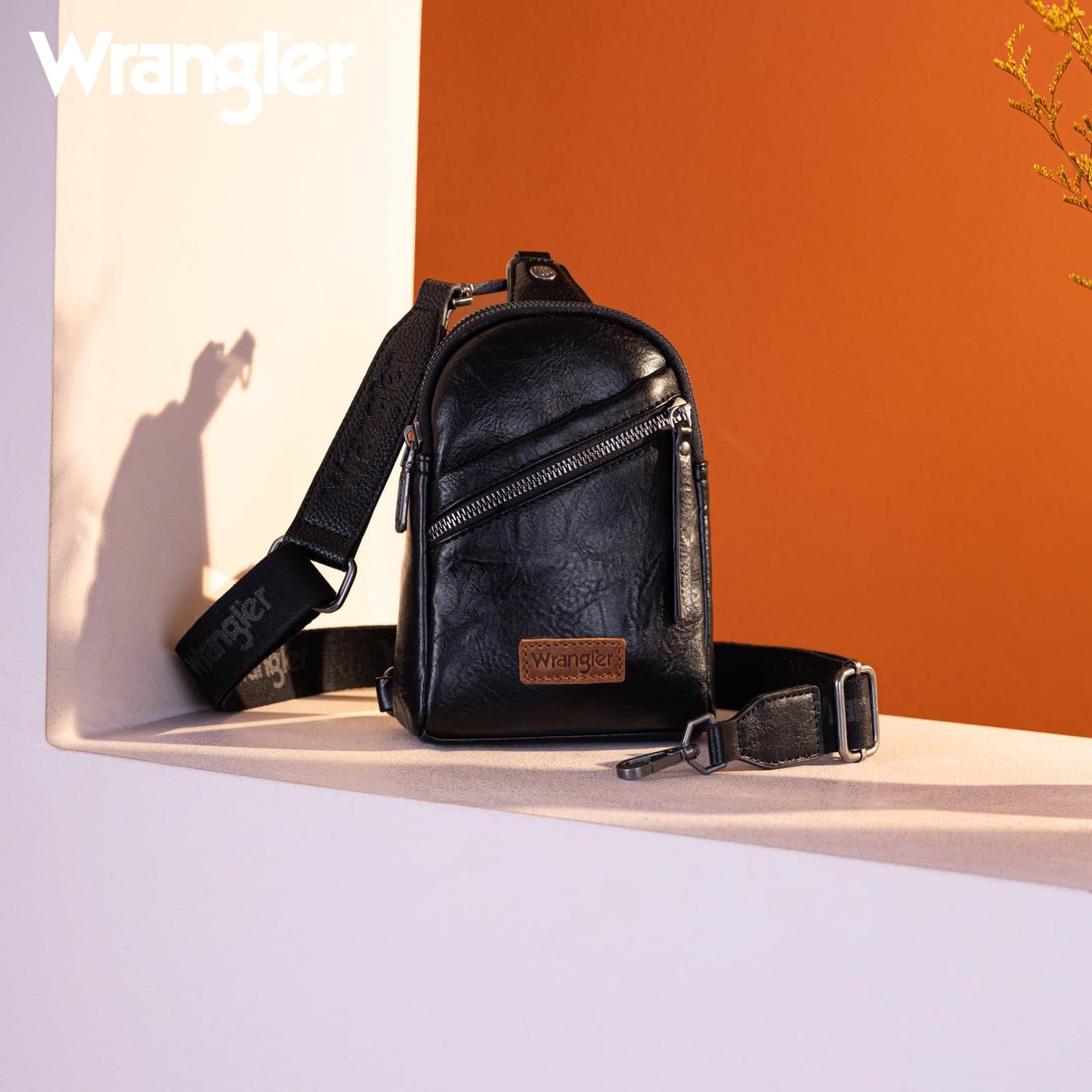 Wrangler Crossbody Clear Sling Bags for Women Stadium Approved Cross Body Purse for Sports Events Concerts