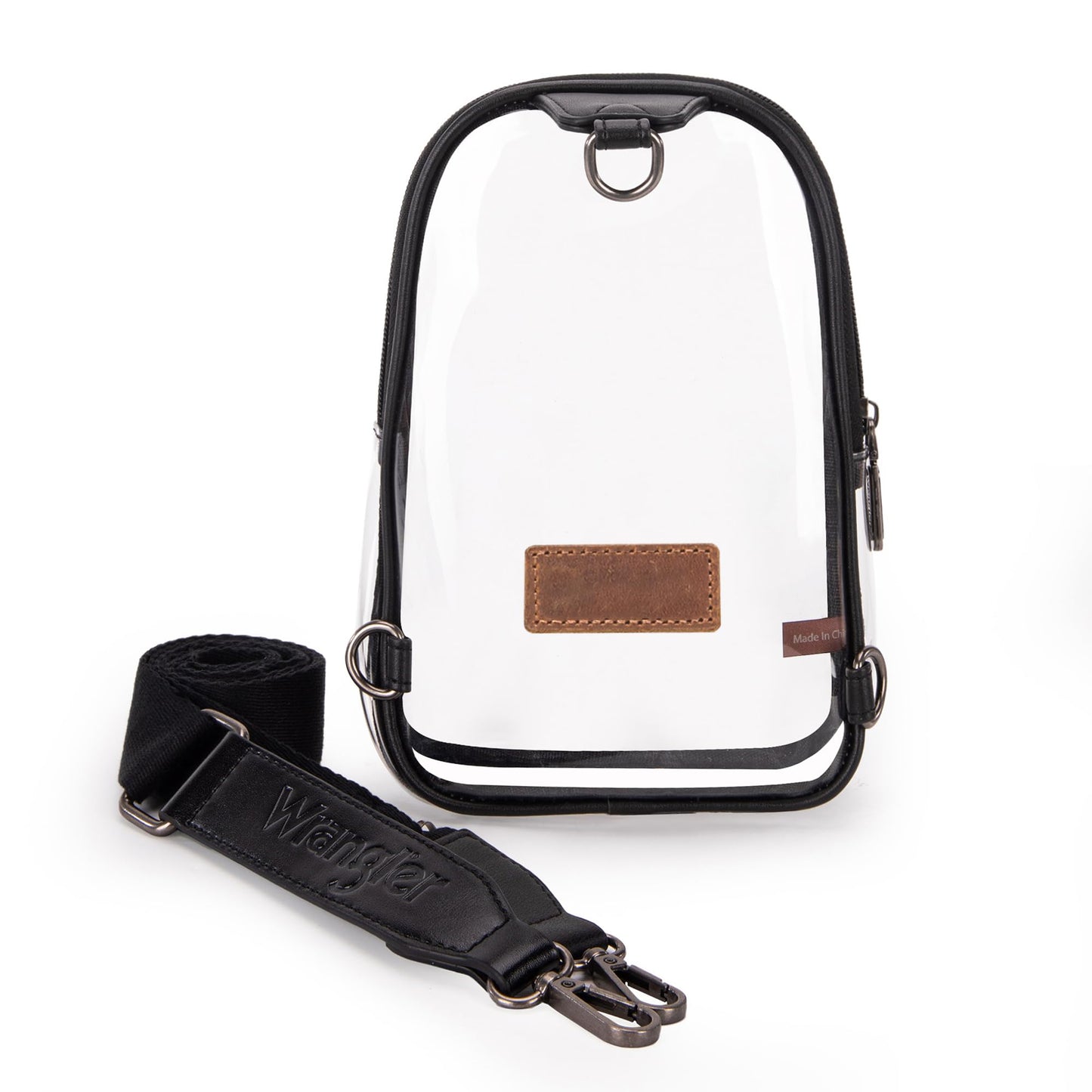 Wrangler Crossbody Clear Sling Bags for Women Stadium Approved Cross Body Purse for Sports Events Concerts