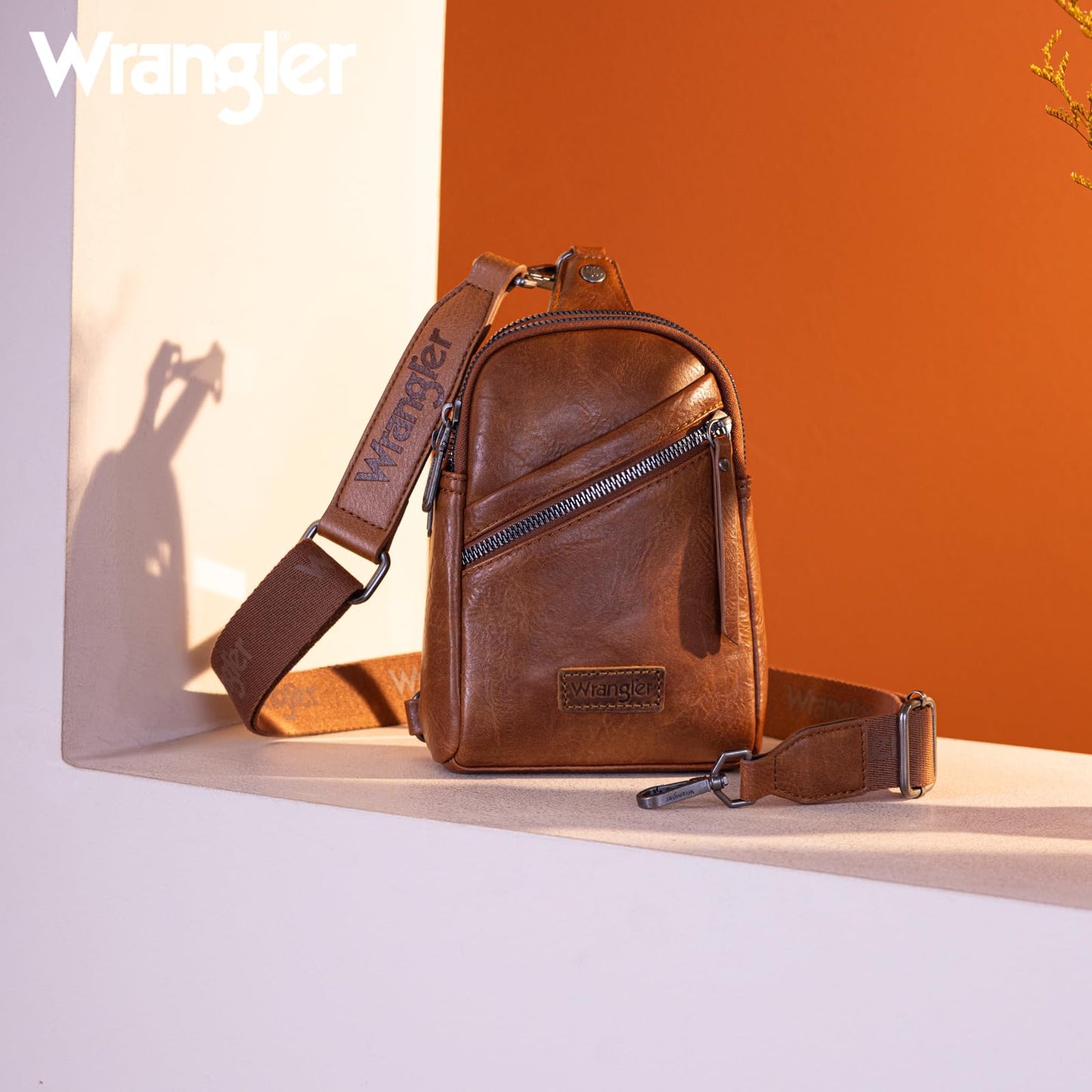 Wrangler Crossbody Clear Sling Bags for Women Stadium Approved Cross Body Purse for Sports Events Concerts