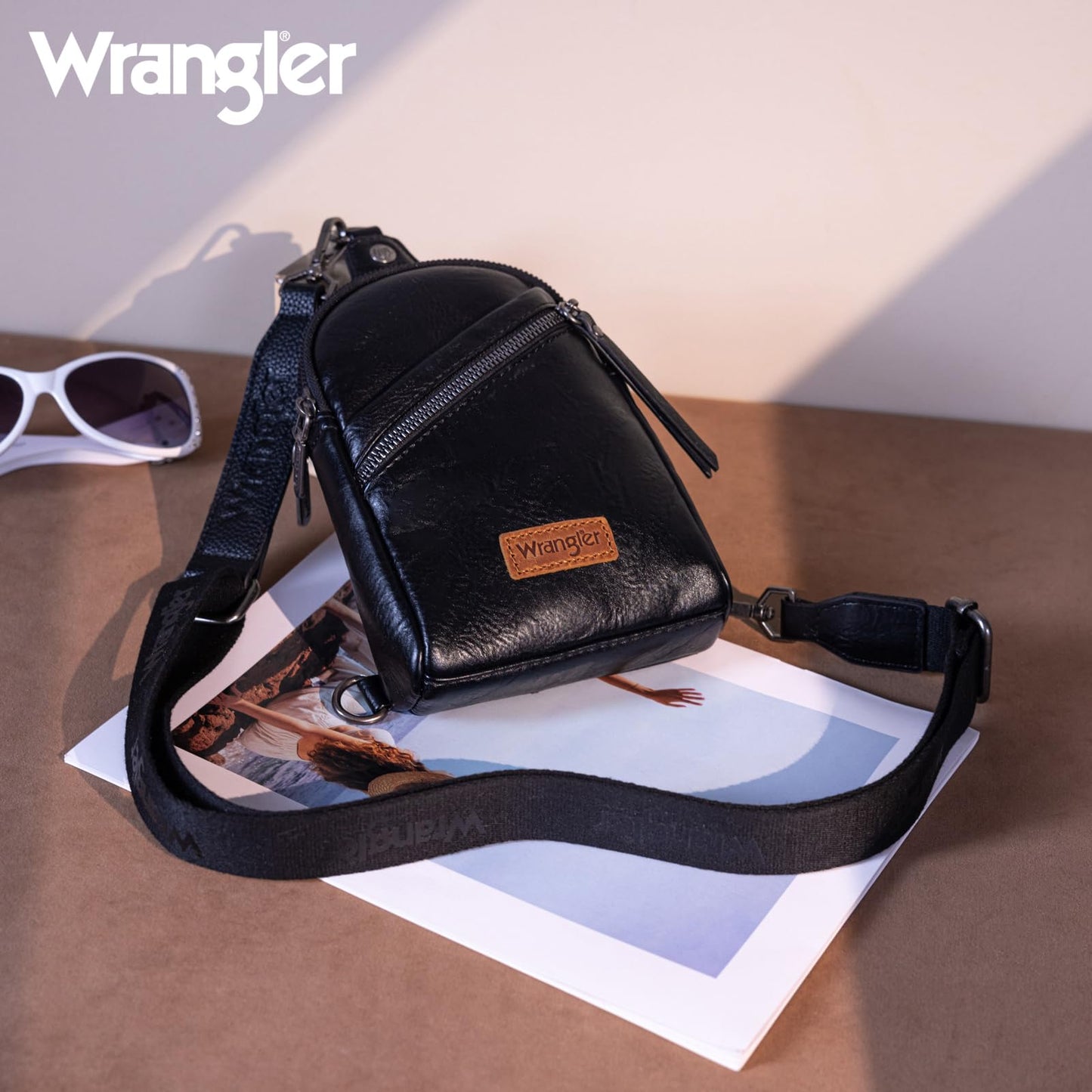 Wrangler Crossbody Clear Sling Bags for Women Stadium Approved Cross Body Purse for Sports Events Concerts