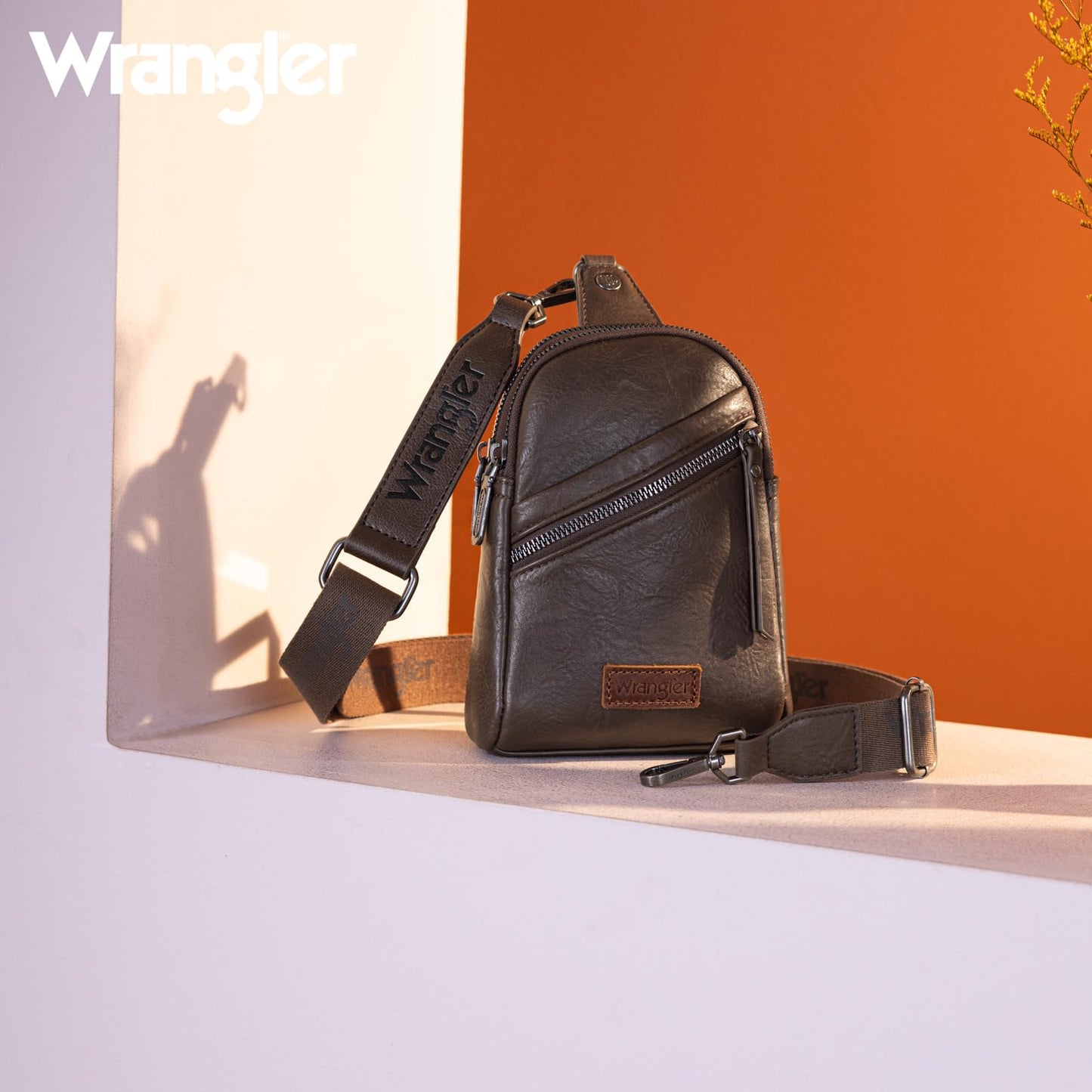 Wrangler Crossbody Clear Sling Bags for Women Stadium Approved Cross Body Purse for Sports Events Concerts