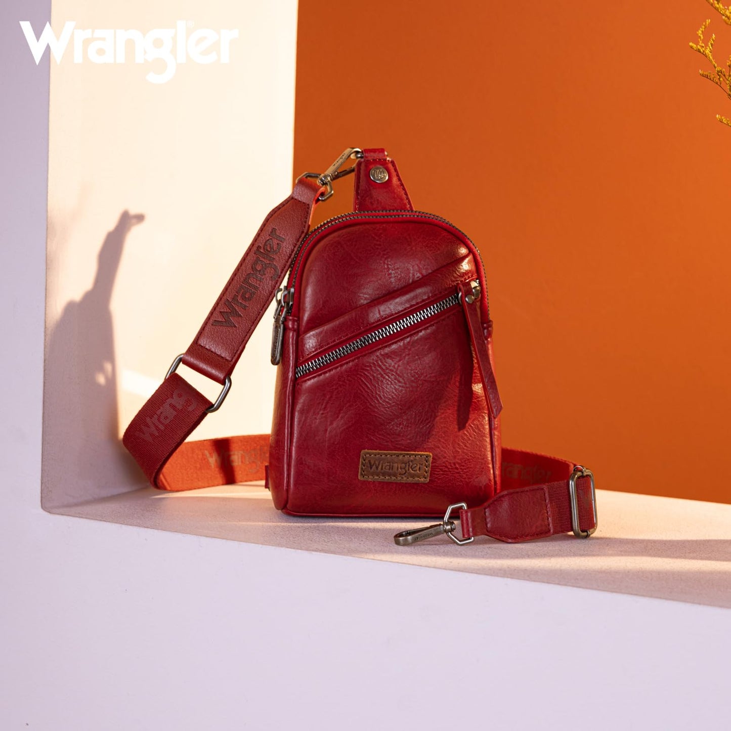 Wrangler Crossbody Clear Sling Bags for Women Stadium Approved Cross Body Purse for Sports Events Concerts