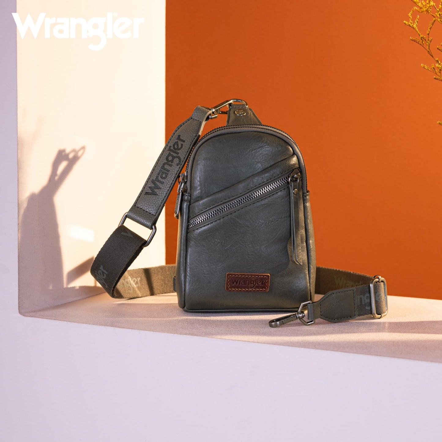Wrangler Crossbody Clear Sling Bags for Women Stadium Approved Cross Body Purse for Sports Events Concerts