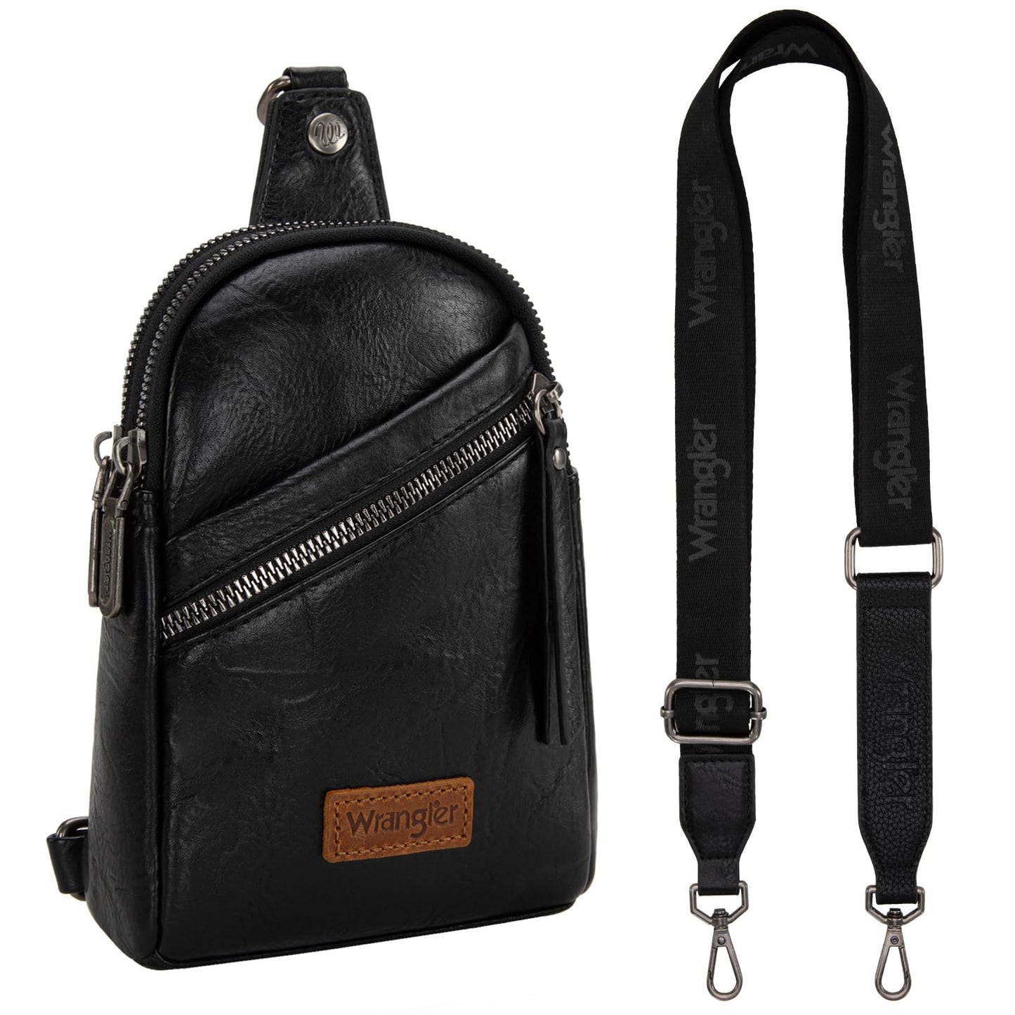 Wrangler Crossbody Clear Sling Bags for Women Stadium Approved Cross Body Purse for Sports Events Concerts
