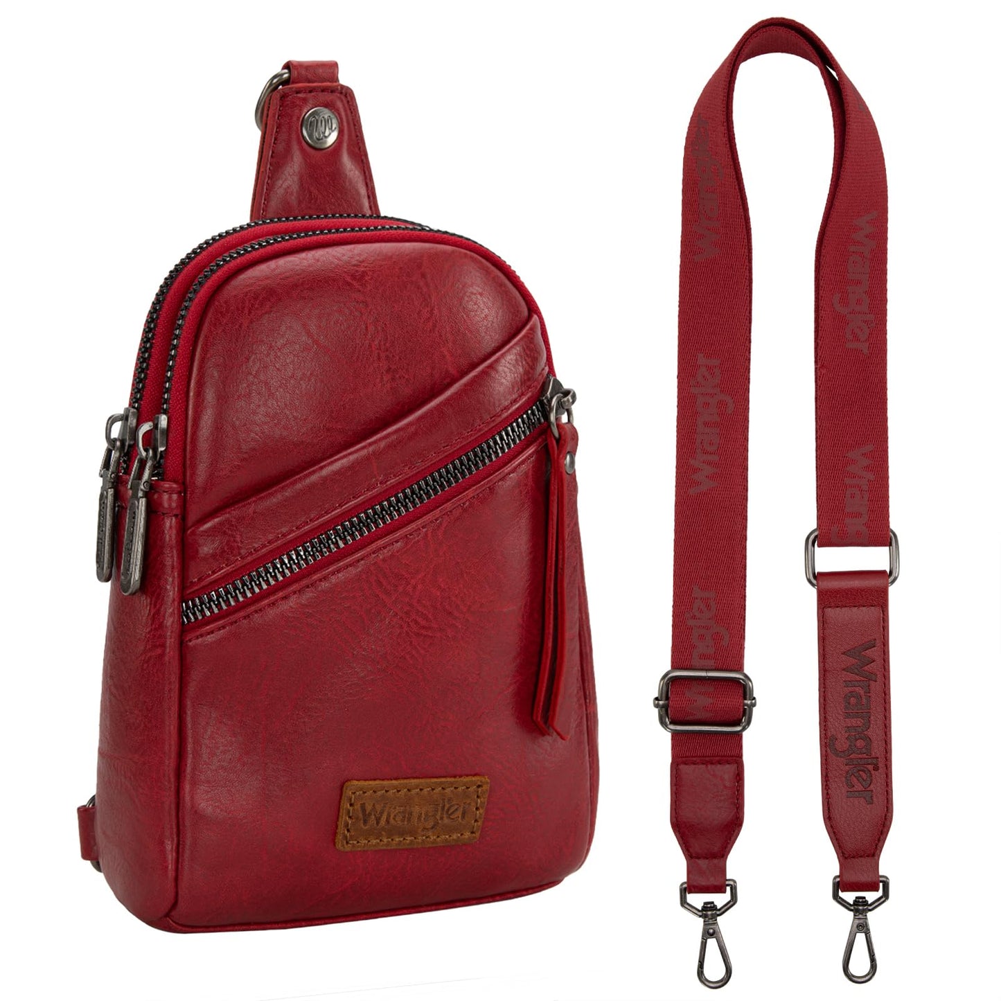 Wrangler Crossbody Clear Sling Bags for Women Stadium Approved Cross Body Purse for Sports Events Concerts