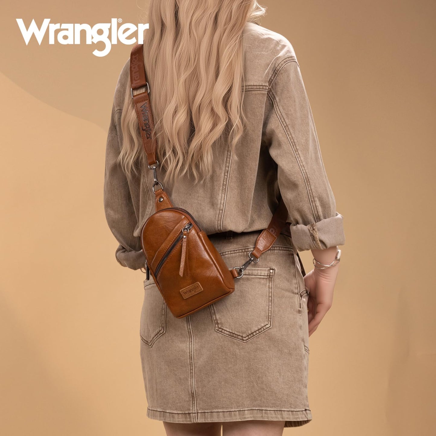 Wrangler Crossbody Clear Sling Bags for Women Stadium Approved Cross Body Purse for Sports Events Concerts
