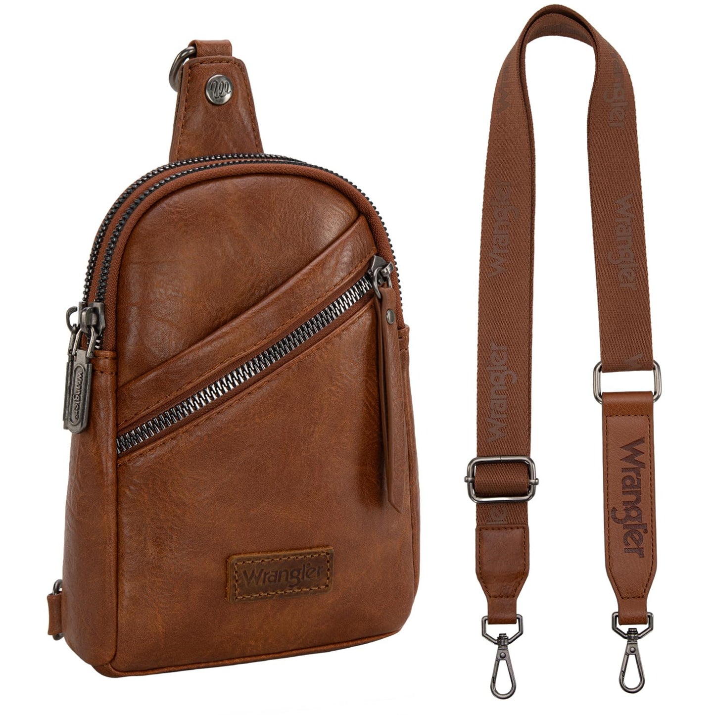 Wrangler Crossbody Clear Sling Bags for Women Stadium Approved Cross Body Purse for Sports Events Concerts