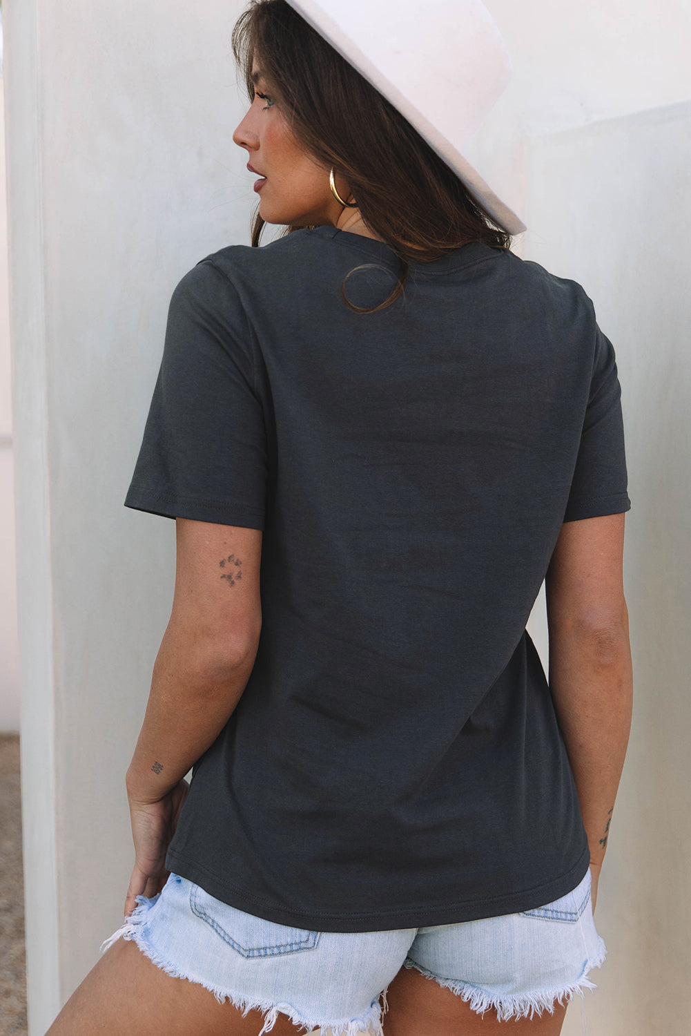 Dark Grey RISE WITH THE SUN Tee