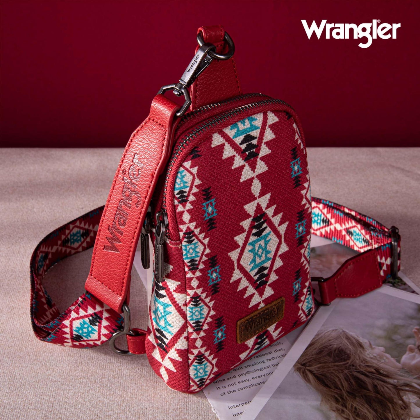 Wrangler Crossbody Clear Sling Bags for Women Stadium Approved Cross Body Purse for Sports Events Concerts