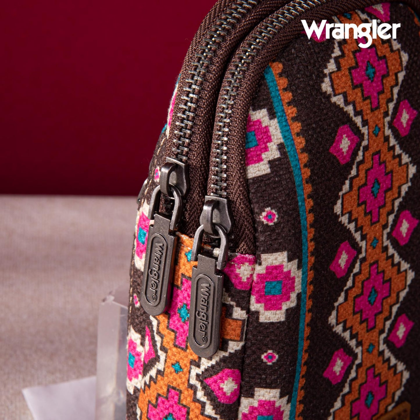 Wrangler Crossbody Clear Sling Bags for Women Stadium Approved Cross Body Purse for Sports Events Concerts