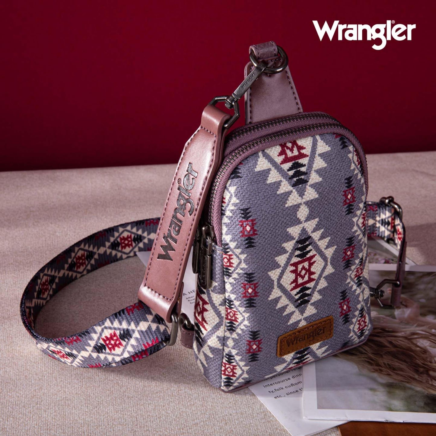 Wrangler Crossbody Clear Sling Bags for Women Stadium Approved Cross Body Purse for Sports Events Concerts