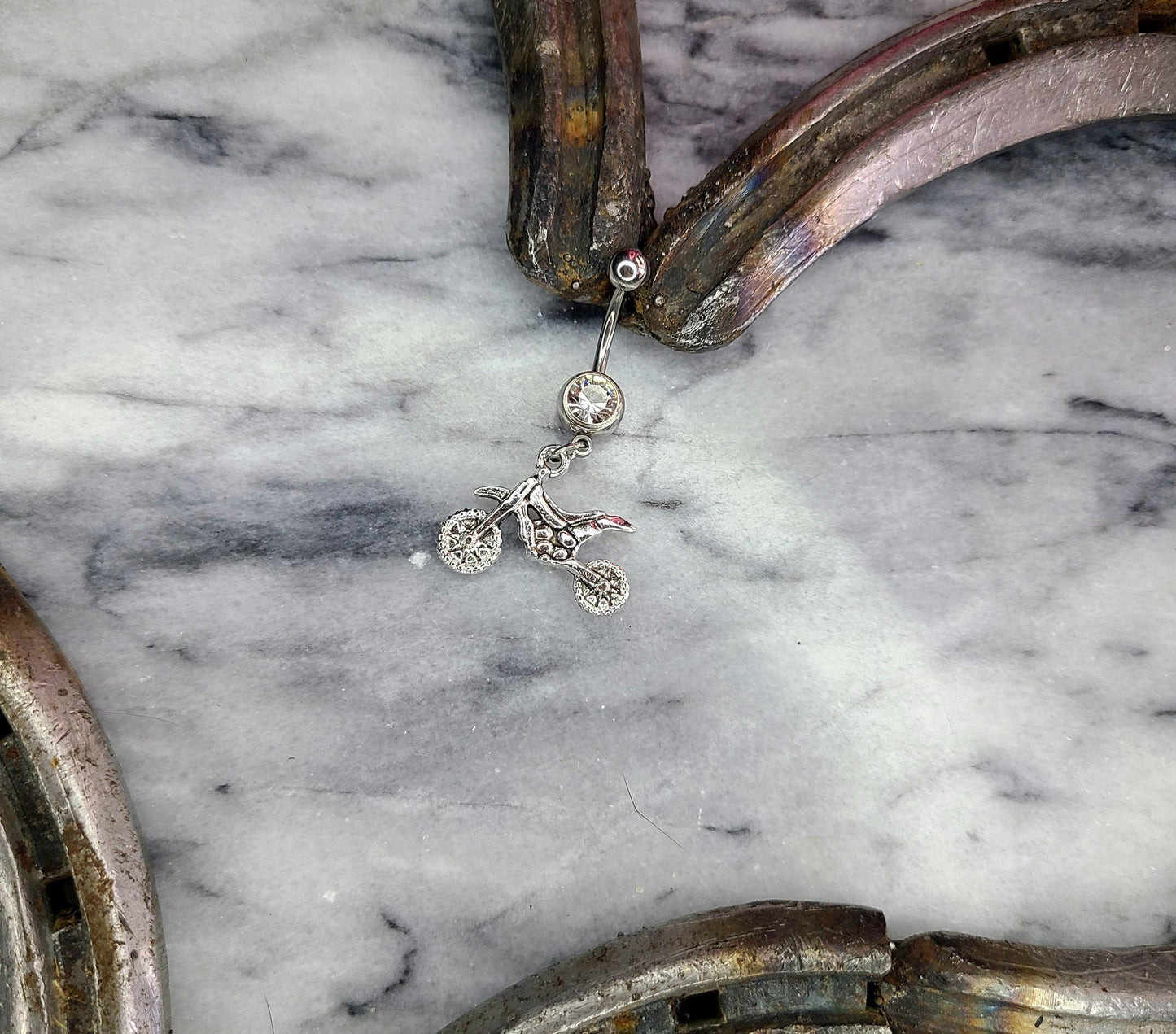 Country girl/Motocross girl Belly button rings